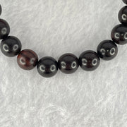 Natural Indian Small Leaf Zitan Rose Wood Beads Bracelet 天然小叶紫檀手链 7.16g 14.5cm 8.2mm 22 Beads - Huangs Jadeite and Jewelry Pte Ltd
