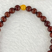 Natural Cherry Amber Beads Bracelet 天然琥珀手链 4.10g 6.3mm 29 + 1 Butterscotch Amber Bead - Huangs Jadeite and Jewelry Pte Ltd