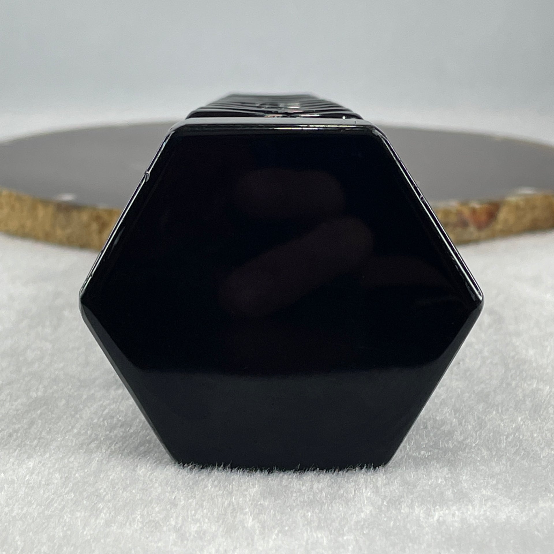 Black Obsidian Pagoda Display 396.8g 50.0 by 55.0 by 160.0mm - Huangs Jadeite and Jewelry Pte Ltd