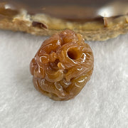 Certified Natural Type A Reddish Brown Jadeite Dragon Charm 7.59g 18.2 by 17.9 by 15.2mm - Huangs Jadeite and Jewelry Pte Ltd