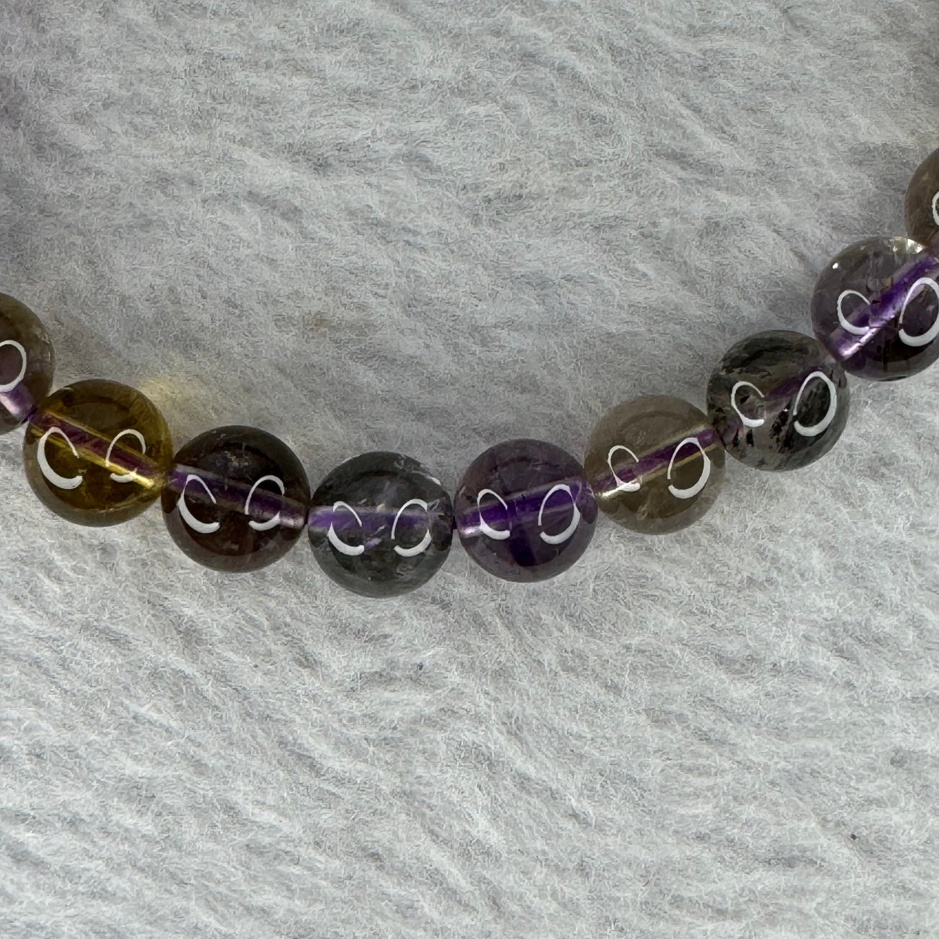 Natural Auralite Crystal Bracelet 极光手链 17.79g 8.4 mm 23 Beads - Huangs Jadeite and Jewelry Pte Ltd