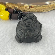 Rare Natural Tibetan Meteorite Tektite Dragon Turtle Pendent 26.63g 33.8 by 23.9 by 14.3mm - Huangs Jadeite and Jewelry Pte Ltd