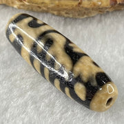 Natural Powerful Tibetan Old Oily Agate Vermilion Bird Fire Element Dzi Bead Heavenly Master (Tian Zhu) 朱雀天珠 8.98g 38.4 by 12.4mm - Huangs Jadeite and Jewelry Pte Ltd