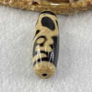 Natural Powerful Tibetan Old Oily Monkey Agate Dzi Bead Heavenly Master (Tian Zhu) 猴天珠 9.44g 39.2 by 12.6mm - Huangs Jadeite and Jewelry Pte Ltd