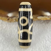 Natural Powerful Tibetan Old Oily Agate Huan Xi Fo Dzi Bead Heavenly Master (Tian Zhu) 歡喜佛天珠 9.16g 38.0 by 12.3mm - Huangs Jadeite and Jewelry Pte Ltd
