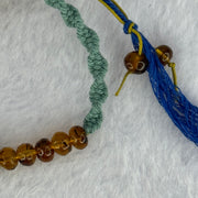 Natural Cognac and Red Amber Beads Bracelet 3.81g 16cm 10.1 by 7.6mm 1 Bead 6.5mm 10 Beads - Huangs Jadeite and Jewelry Pte Ltd