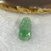 Type A Jelly Blueish Green Jadeite Pixiu Pendent A货蓝绿色翡翠貔貅牌 5.14g 22.7 by 11.5 by 10.6 mm - Huangs Jadeite and Jewelry Pte Ltd