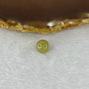 Type A Yellow with Sky Blue Jadeite Bead for Bracelet/Necklace/Earrings/Rings 1.53g 9.7mm - Huangs Jadeite and Jewelry Pte Ltd
