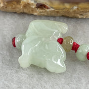 Natural Type A Light Green Jadeite Dog Charm | Chinese Zodiac Dog Loyalty, Wealth & Protection (5.38g | 18.6 x 14.4 x 7.9mm) - Huangs Jadeite and Jewelry Pte Ltd