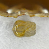 Good Grade Natural Golden Shun Fa Rutilated Quartz Pixiu Charm for Bracelet 天然金顺发水晶貔貅 8.63g 22.3 by 16.5 by 13.3mm - Huangs Jadeite and Jewelry Pte Ltd