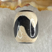 Natural Powerful Tibetan Old Oily Agate Tiger Tooth Daluo Dzi Bead Heavenly Master (Tian Zhu) 虎呀天诛 4.73g 17.7 by 13.2mm - Huangs Jadeite and Jewelry Pte Ltd