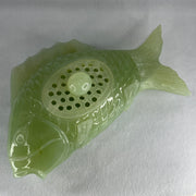 Natural-Green-Serpentine-Carp-Fish-Pot-Display-2,525.3g-250.0-by-150.0-by-105.0mm
