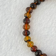 Natural Mixed Amber Beads Bracelet 6.57g 16.5cm 8.0mm 31 Beads - Huangs Jadeite and Jewelry Pte Ltd