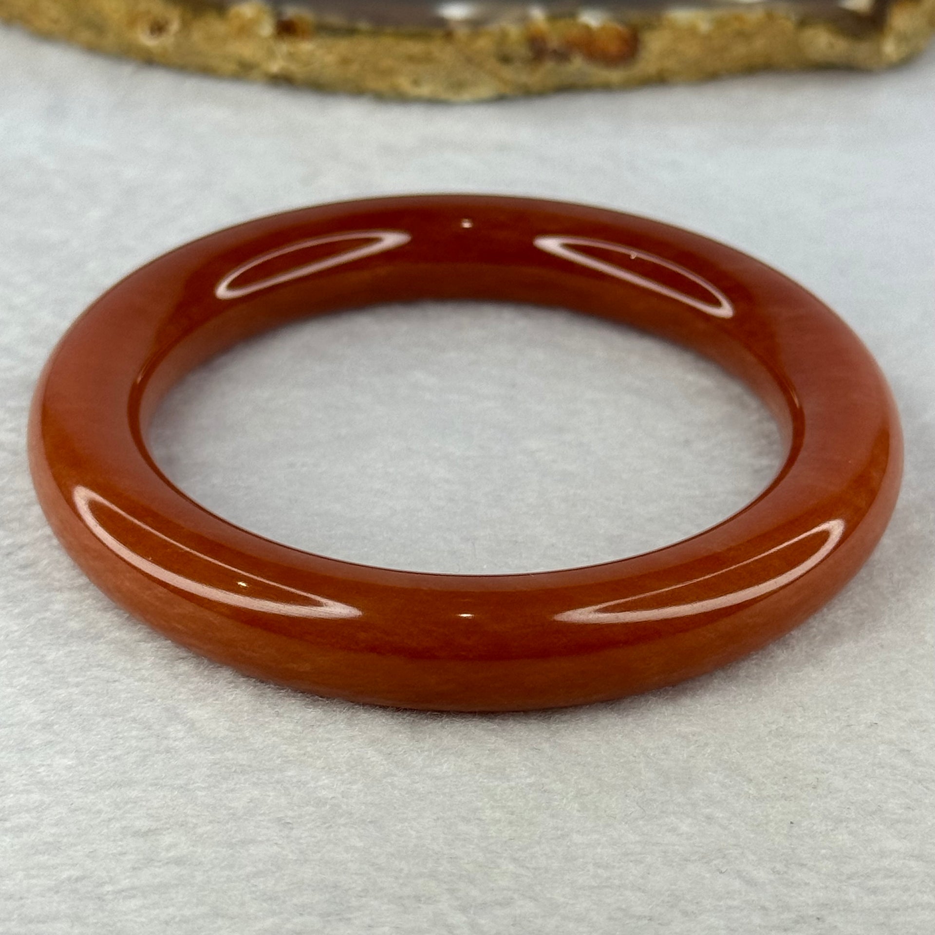 Red Quartzite Jade Bangle 天山玉手镯 Internal Diameter 56.2mm 51.30g 11.2 by 10.9mm - Huangs Jadeite and Jewelry Pte Ltd