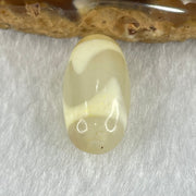 Natural Powerful Tibetan Old Oily Agate Tiger Tooth Daluo Dzi Bead Heavenly Master (Tian Zhu) 虎呀天诛 2.91g 20.1 by 10.2mm - Huangs Jadeite and Jewelry Pte Ltd