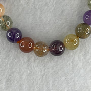 Natural Multi Treasures Mixed Quartz Beads Bracelet 17.65g 15.5cm 8.5mm 23Beads - Huangs Jadeite and Jewelry Pte Ltd