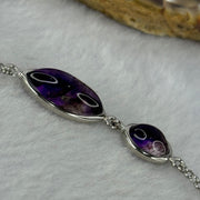 Above Average Natural Super 7 in S925 Sliver Bracelet 3.61g 15.8 by 7.7 by 5.5mm - Huangs Jadeite and Jewelry Pte Ltd