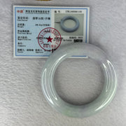 Type A Lavender Green Jadeite Bangle Internal Diameter 54.2mm 109.81g 14.8 by 74.4mm (Very Fine Internal Line) - Huangs Jadeite and Jewelry Pte Ltd