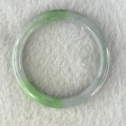 Type A Lavender and Green Jadeite Bangle Internal Diameter 43.0mm 15.29g 6.3 by 6.0mm (Very Very Fine Internal Line) - Huangs Jadeite and Jewelry Pte Ltd
