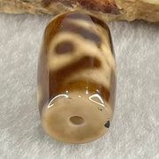 Natural Powerful Tibetan Old Oily Agate Patina Guiren Tairen Human Dzi Bead Totem Amulet Heavenly Master (Tian Zhu) 贵人天诛 4.90g 19.5 by 11.8mm - Huangs Jadeite and Jewelry Pte Ltd