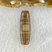 Natural Powerful Tibetan Old Oily Agate Sky Door Serenity 1 Eye Dzi Bead Heavenly Master (Tian Zhu) 一眼天诛 8.49g 38.1 by 11.7mm - Huangs Jadeite and Jewelry Pte Ltd