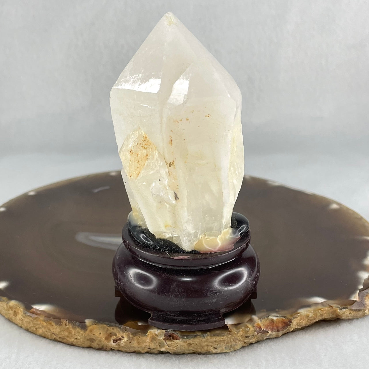 Natural Milky White Quartz Display 161.06g 47.7 by 47.7 by 90.9mm - Huangs Jadeite and Jewelry Pte Ltd