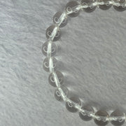 Natural Clear Quartz Bracelet 天然白水晶手链 18.59g 16.5cm 8.4mm 24 Beads - Huangs Jadeite and Jewelry Pte Ltd