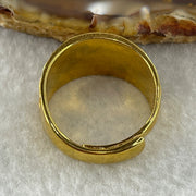 999 Gold Plated Ring (Adjustable Size) 5.56g 12.1 by 1.9mm - Huangs Jadeite and Jewelry Pte Ltd