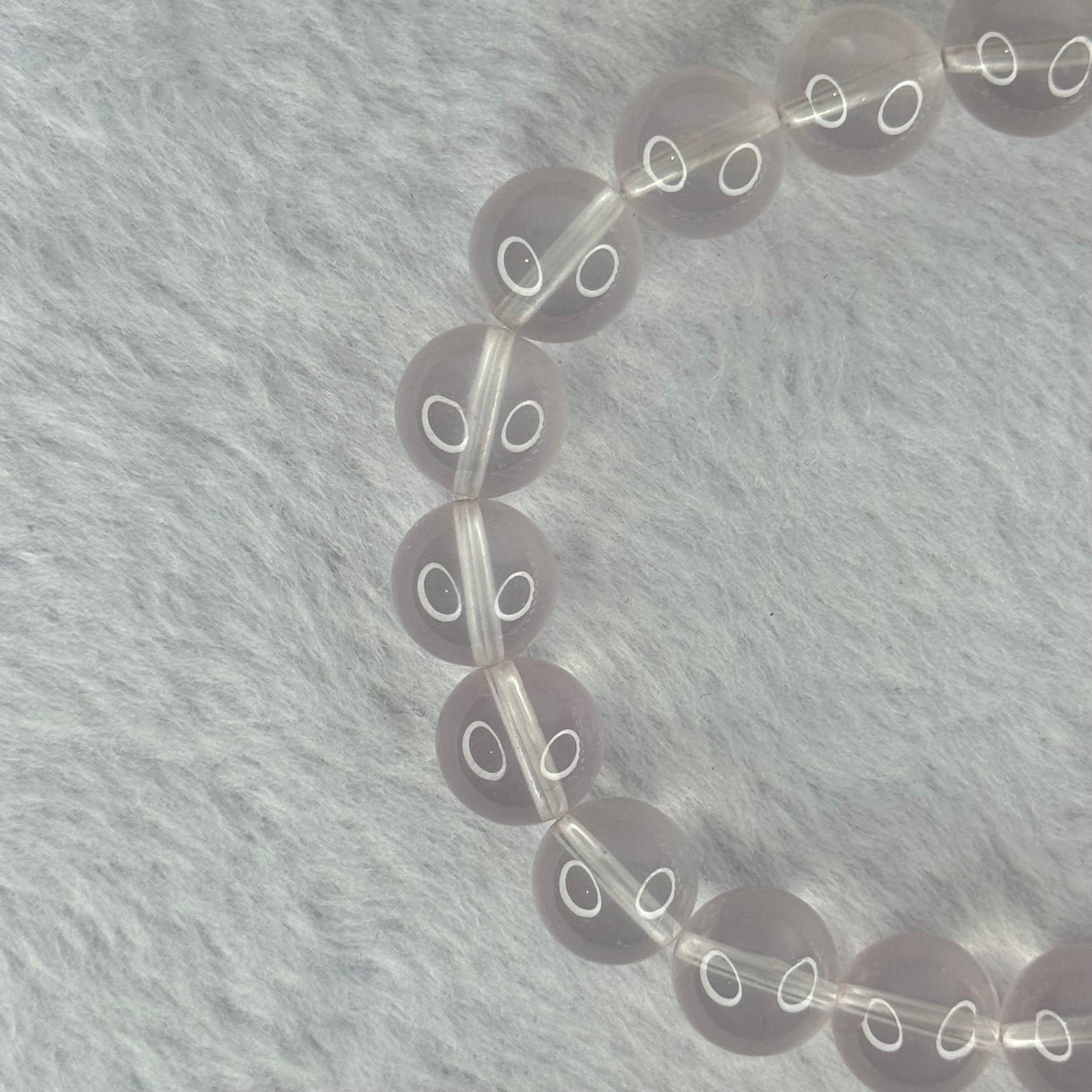 Natural Rose Quartz Beads Bracelet 天然玫瑰石英珠手链 31.96g 17.5cm 10.9mm 19 Beads - Huangs Jadeite and Jewelry Pte Ltd