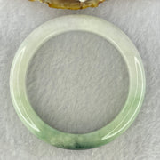Type A Green Lavender with Dark Green Piao Hua Jadeite Bangle Internal Diameter 52.7mm 44.21g 10.1 by 8.4mm (Slight Internal Lines) - Huangs Jadeite and Jewelry Pte Ltd