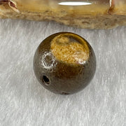 Natural Powerful Tibetan Old Oily Agate Yin Yang Bead Heavenly Master (Tian Zhu) 1.50g 10.1 by 10.5mm - Huangs Jadeite and Jewelry Pte Ltd