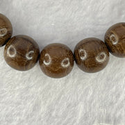 Natural Six Way Wooden Beads Bracelet 六道木手链 11.21g 17cm 10.8mm 19 Beads - Huangs Jadeite and Jewelry Pte Ltd