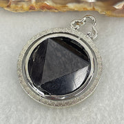 Natural Hypersthene in Stainless Steel Pendant 23.00g 25.0 by 8.8mm - Huangs Jadeite and Jewelry Pte Ltd