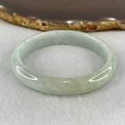 Type A Light Blueish Green Jadeite Oval Bangle 31.31g Internal Diameter 53.7mm 11.3 by 6.0mm (Internal Lines) - Huangs Jadeite and Jewelry Pte Ltd