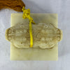Rare Antique Natural Yellow White Nephrite Double Headed Dragon Seal 2,023.4g 101.4 by 101.0 by 110.0mm - Huangs Jadeite and Jewelry Pte Ltd