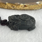 Rare Natural Tibetan Meteorite Tektite Dragon Turtle Pendent 26.63g 33.8 by 23.9 by 14.3mm - Huangs Jadeite and Jewelry Pte Ltd