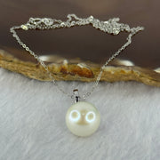 Natural Pearl in S925 Sliver Multi Purpose Pendant Clasp in S925 Silver Necklace 3.90g 12.3mm - Huangs Jadeite and Jewelry Pte Ltd