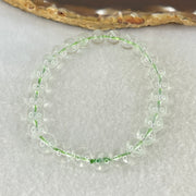 Special Grade Natural Green Phantom Quartz Bracelet 12.98g 15.5cm 7.3mm 26 Beads - Huangs Jadeite and Jewelry Pte Ltd