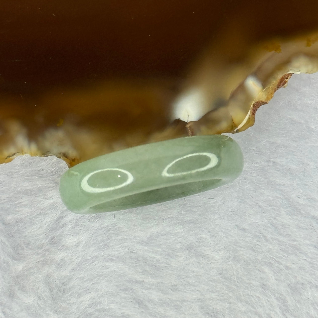 Type A Medium Green Jadeite Ring 3.65g 5.9 by 3.7mm US7 HK15.5 - Huangs Jadeite and Jewelry Pte Ltd