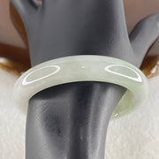 Natural Type A Jelly Light Green & Faint Lavender Jadeite Bangle | (49.99g | 52.1mm Inner Diameter | 11.8mm x 8.5mm | Perfect | Synergy, "Zi Qi Dong Lai" Noble Benefactor Magnet & Feng Shui Serenity Anchor) - Huangs Jadeite and Jewelry Pte Ltd