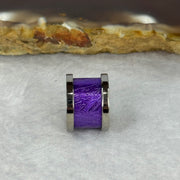 12.0mm Meteorite in Titanium Pendent / Charm (Purple Color) 2.65g 9.0 by 12.6mm - Huangs Jadeite and Jewelry Pte Ltd