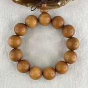 Certified Natural Sandalwood Beads Bracelet 43.90g 18cm 18.0mm 13Beads - Huangs Jadeite and Jewelry Pte Ltd