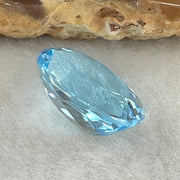Natural Sky Blue Topaz Oval Shape 10.39ct 14.8 by 11.6 by 7.2mm - Huangs Jadeite and Jewelry Pte Ltd