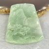 Types A Green Shun Shui Jadeite 25.52g 41.5 by 52.5 by 5.6mm - Huangs Jadeite and Jewelry Pte Ltd