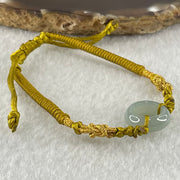 Type A Blueish Green Jadeite Ping An Kou String Bracelet 2.70g 14.9 by 5.6mm - Huangs Jadeite and Jewelry Pte Ltd