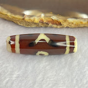 Natural Powerful Tibetan Old Oily Agate Patina Guiren Tairen Human Dzi Bead Totem Amulet Heavenly Master (Tian Zhu) 贵人天诛 8.49g 38.2 by 12.0mm - Huangs Jadeite and Jewelry Pte Ltd