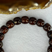 Old Bodhi Seed Beads Bracelet 紫金鼠手链 13.68g 17.5cm 10.6mm 20 Beads - Huangs Jadeite and Jewelry Pte Ltd