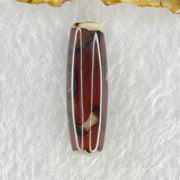 Natural Powerful Tibetan Old Oily Agate Sky Door Serenity 1 Eye Dzi Bead Heavenly Master (Tian Zhu) 一眼天诛 8.75g 37.8 by 12.0mm - Huangs Jadeite and Jewelry Pte Ltd