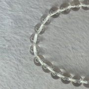 Natural Clear Quartz Bracelet 天然白水晶手链 18.30g 16.5cm 8.4mm 24 Beads - Huangs Jadeite and Jewelry Pte Ltd