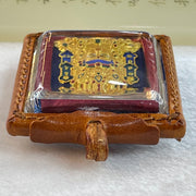 Authentic Thai Butterfly Buddha in Acrylic and Leather Pendent 31.82g 57.4 by 50.9 by 19.3mm - Huangs Jadeite and Jewelry Pte Ltd